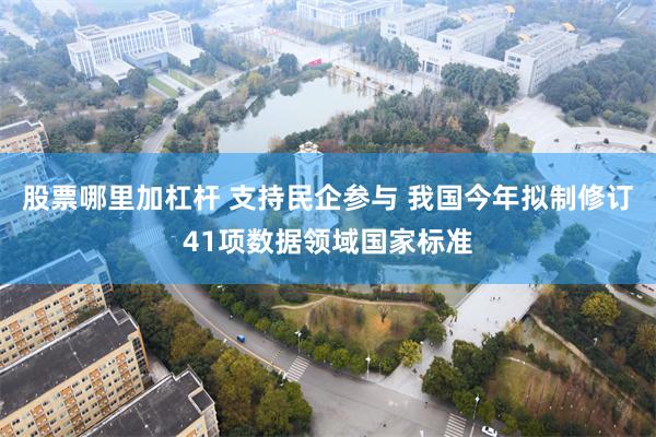 股票哪里加杠杆 支持民企参与 我国今年拟制修订41项数据领域国家标准