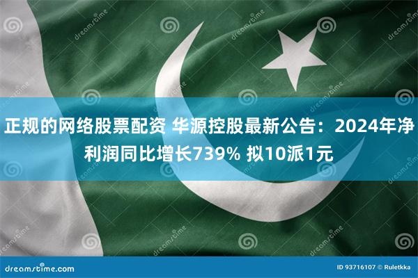 正规的网络股票配资 华源控股最新公告：2024年净利润同比增长739% 拟10派1元
